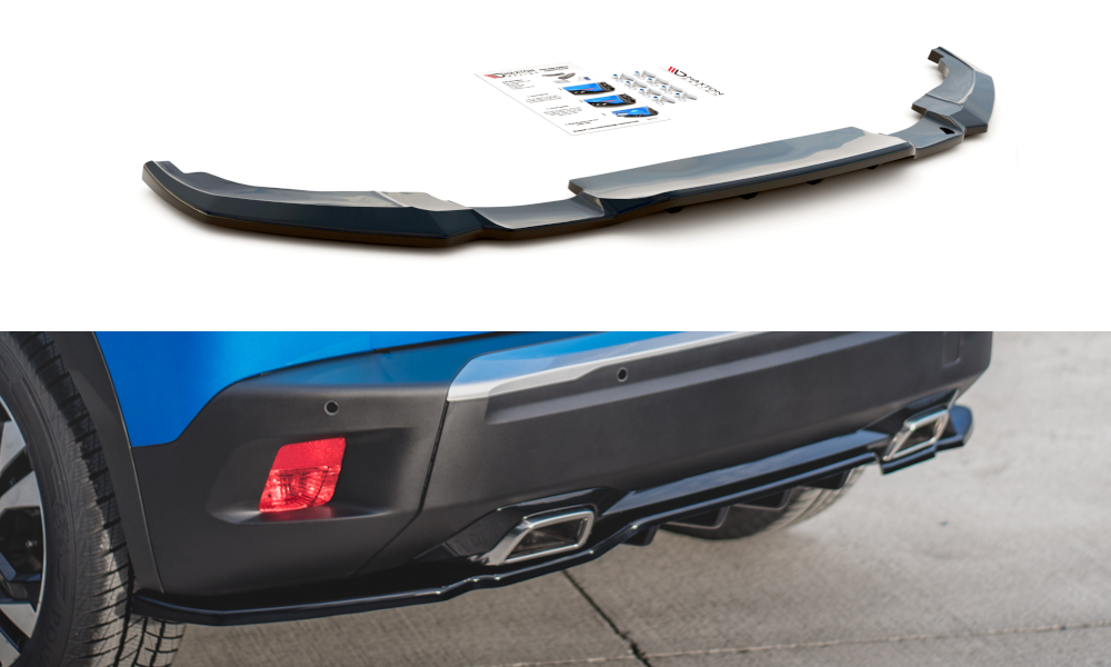 Rear splitter (with vertical bars) peugeot 2008 mk2