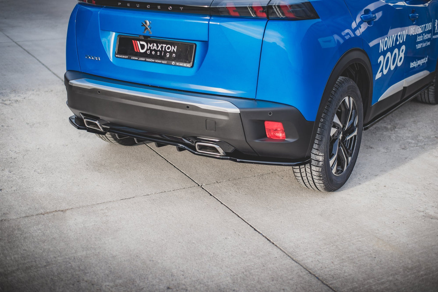 Rear splitter (with vertical bars) peugeot 2008 mk2