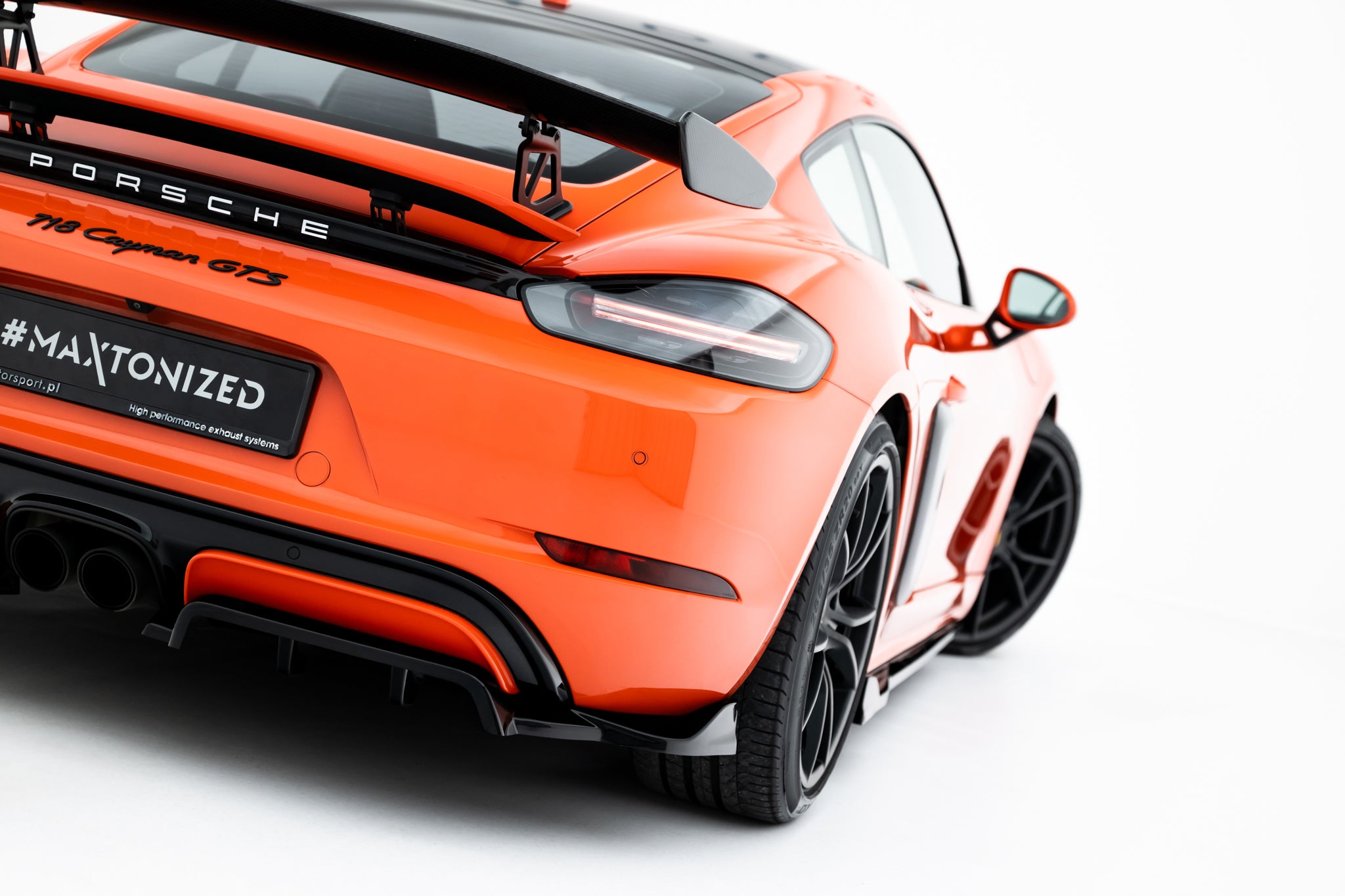 Rear splitter (with vertical bars) porsche 718 cayman gts 982c