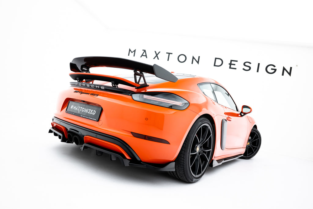 Rear splitter (with vertical bars) porsche 718 cayman gts 982c