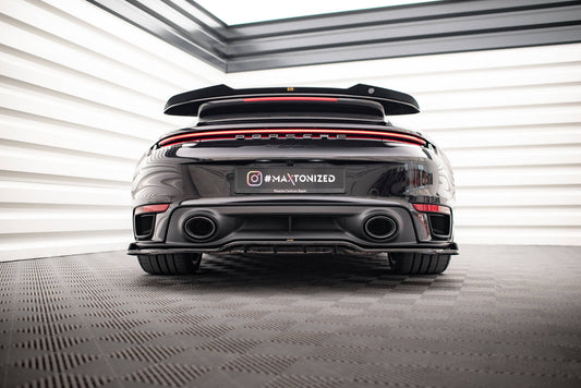 Rear splitter (with vertical bars) porsche 911 turbo s 992
