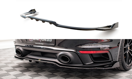 Rear splitter (with vertical bars) porsche 911 turbo s 992