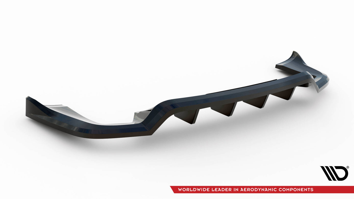 Rear splitter (with vertical bars) porsche cayenne mk2 facelift