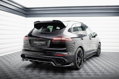 Rear splitter (with vertical bars) porsche cayenne mk2 facelift