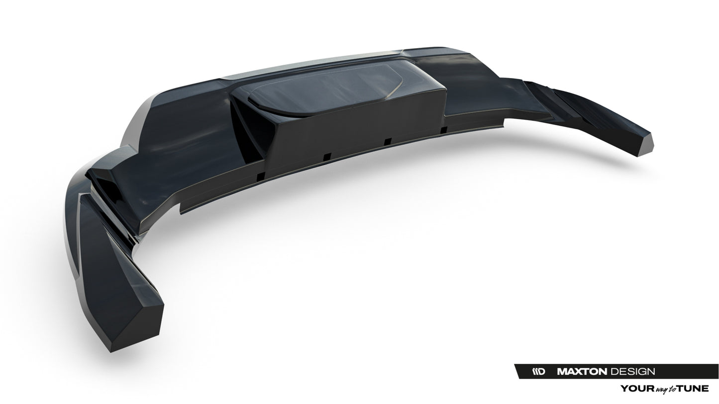 Rear splitter (with vertical bars) porsche macan ev mk1