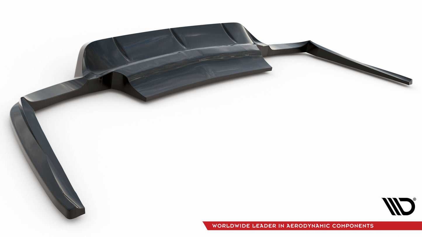 Rear splitter (with vertical bars) porsche panamera turbo 970