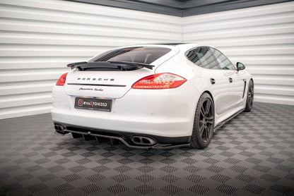 Rear splitter (with vertical bars) porsche panamera turbo 970