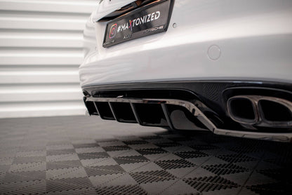 Rear splitter (with vertical bars) porsche panamera turbo 970