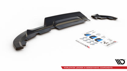 Rear splitter (with vertical bars) renault clio mk5