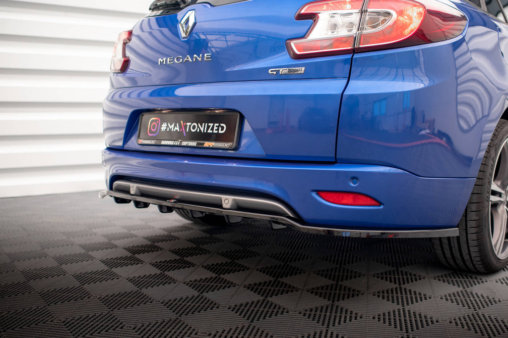 Rear splitter (with vertical bars) renault megane gt line grandtour mk3 facelift