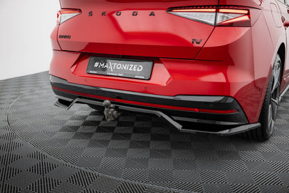 Rear splitter (with vertical bars) skoda enyaq coupe iv rs