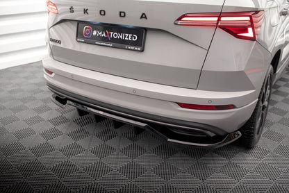 Rear splitter (with vertical bars) Skoda Karoq Sportline MK1 Facelift