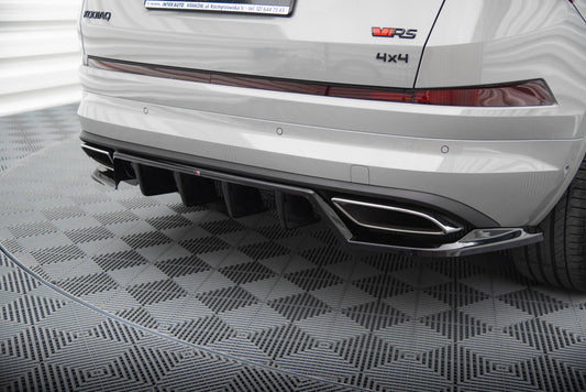 Rear splitter (with vertical bars) skoda kodiaq rs mk1 / mk1 facelift