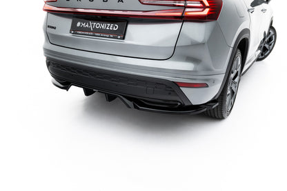 Rear splitter (with vertical bars) skoda kodiaq sportline mk2