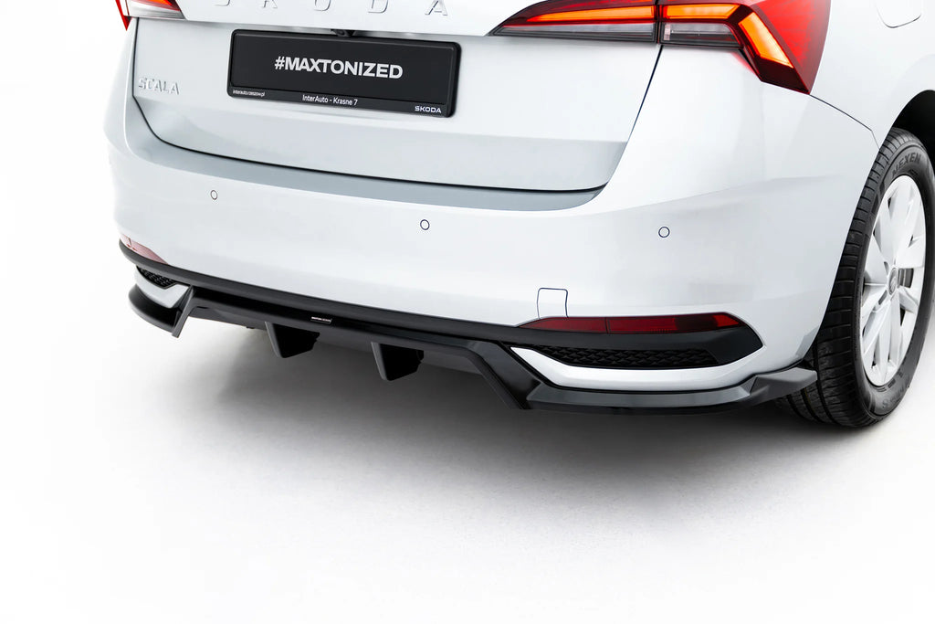 Rear splitter (with vertical bars) skoda scala mk1 facelift