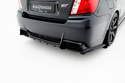 Rear splitter (with vertical bars) subaru impreza wrx sti mk3 facelift