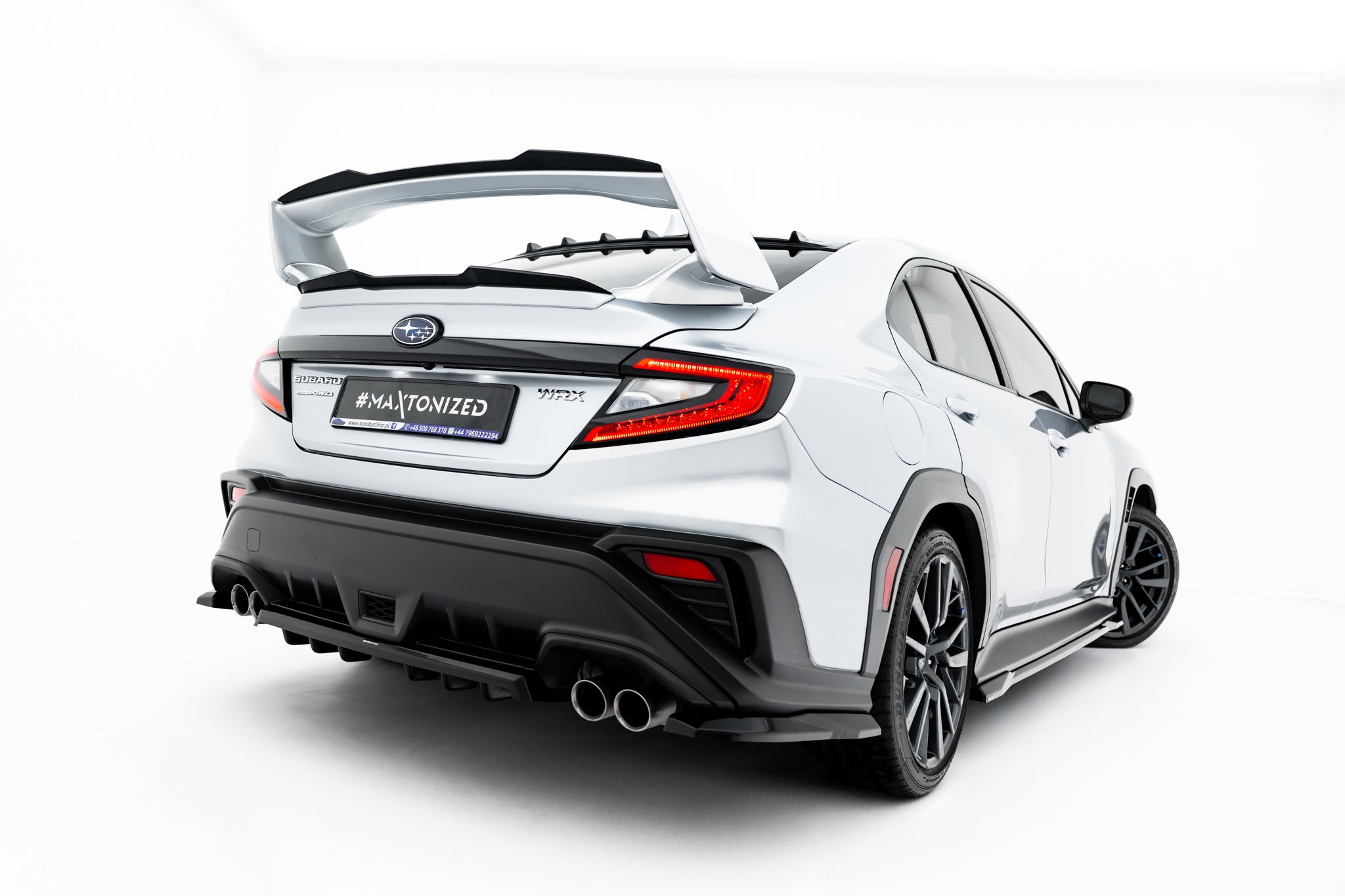 Takasplitteri (pystypalkkien kanssa) Subaru WRX STI mk2