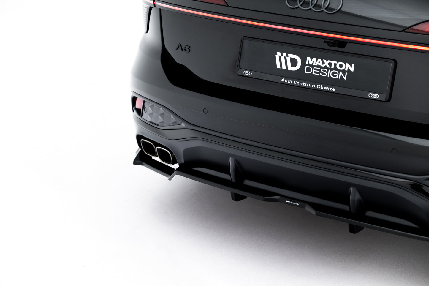 Rear splitter (with vertical bars) v.1 audi a6 s-line c9