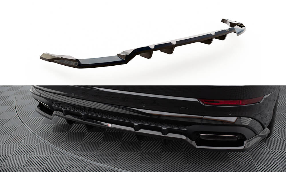 Rear splitter (with vertical bars) v.1 audi sq8 / q8 s-line mk1 facelift