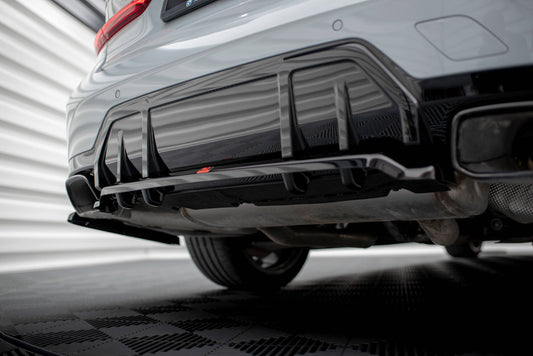 Rear splitter (with vertical bars) v.1 bmw m340i g20 / g21 facelift
