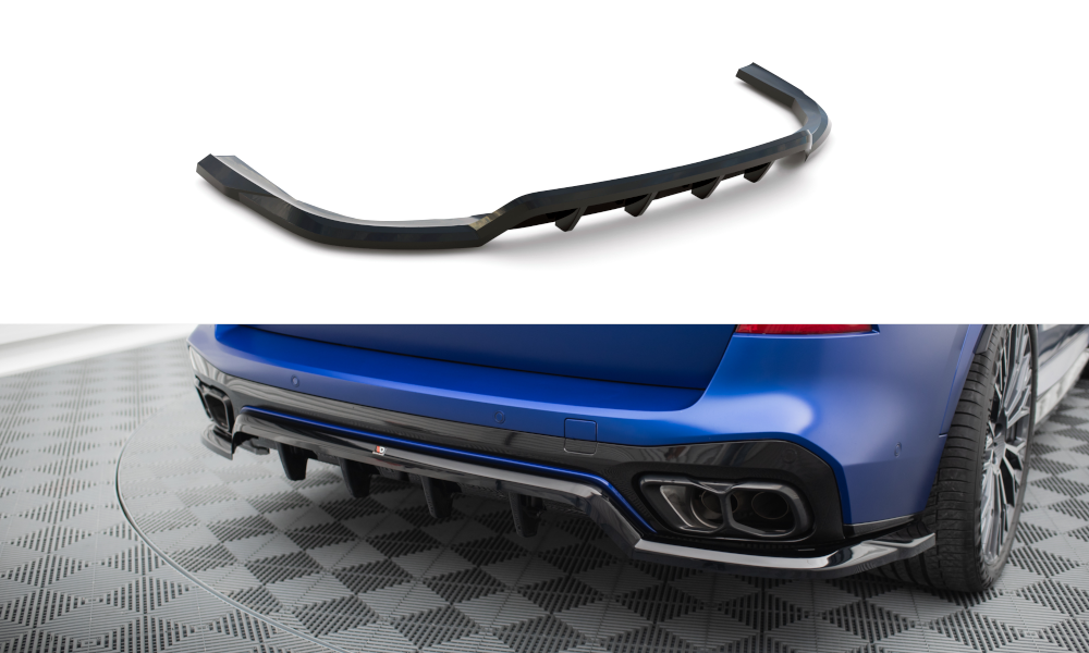 Rear splitter (with vertical bars) v.1 bmw x5 m-pack g05 facelift