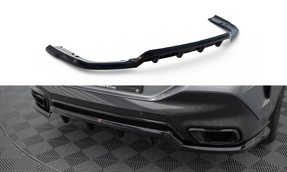 Rear splitter (with vertical bars) v.1 bmw x6 m-pack g06 facelift