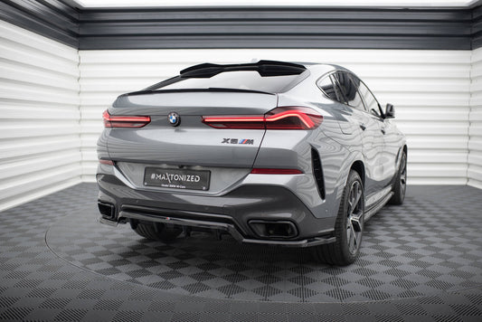 Rear splitter (with vertical bars) v.1 bmw x6 m-pack g06 facelift