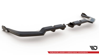 Rear splitter (with vertical bars) v.1 + flaps honda civic type-r mk 11