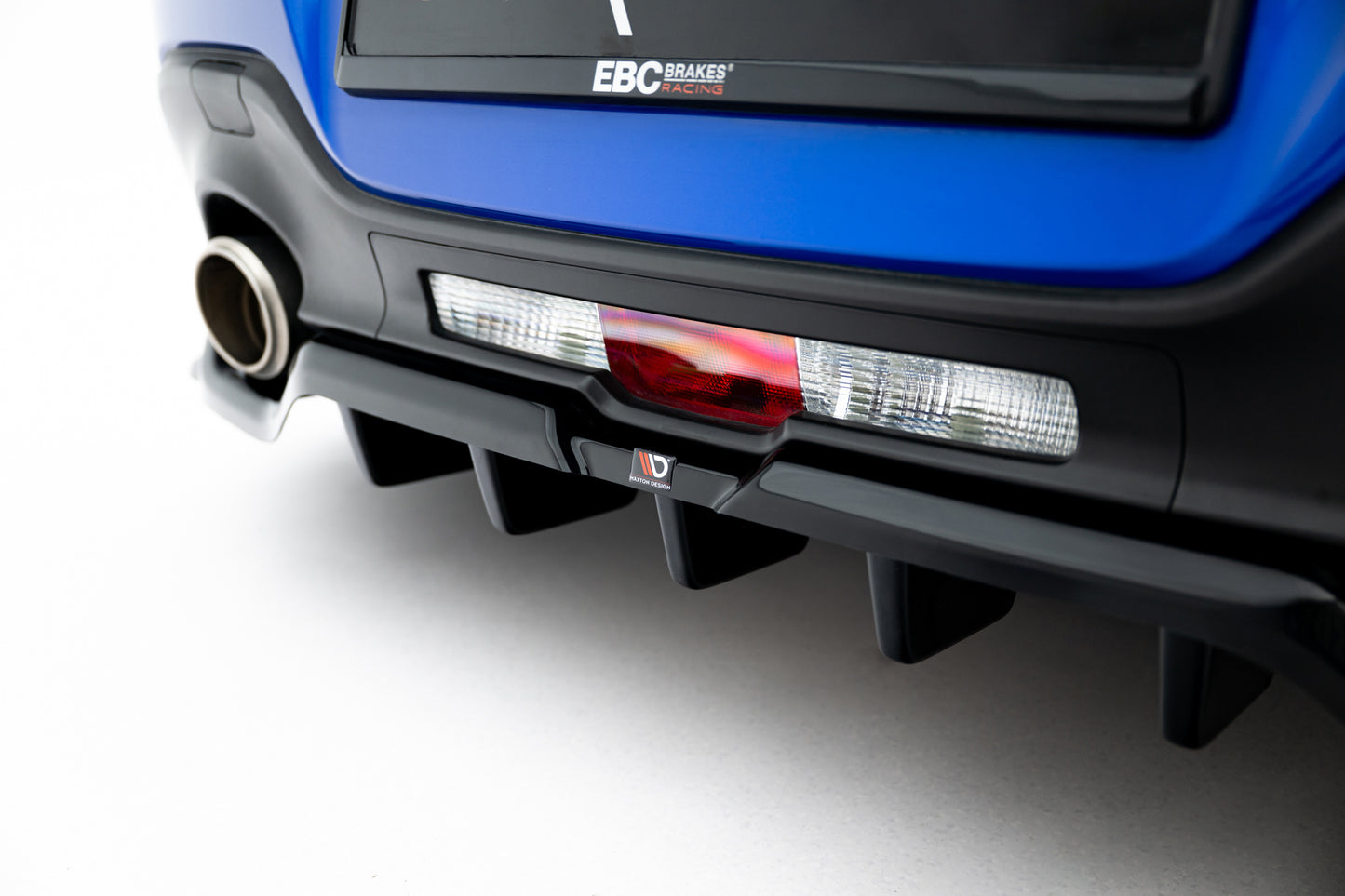 Rear splitter (with vertical bars) v.1 + flaps subaru brz mk2