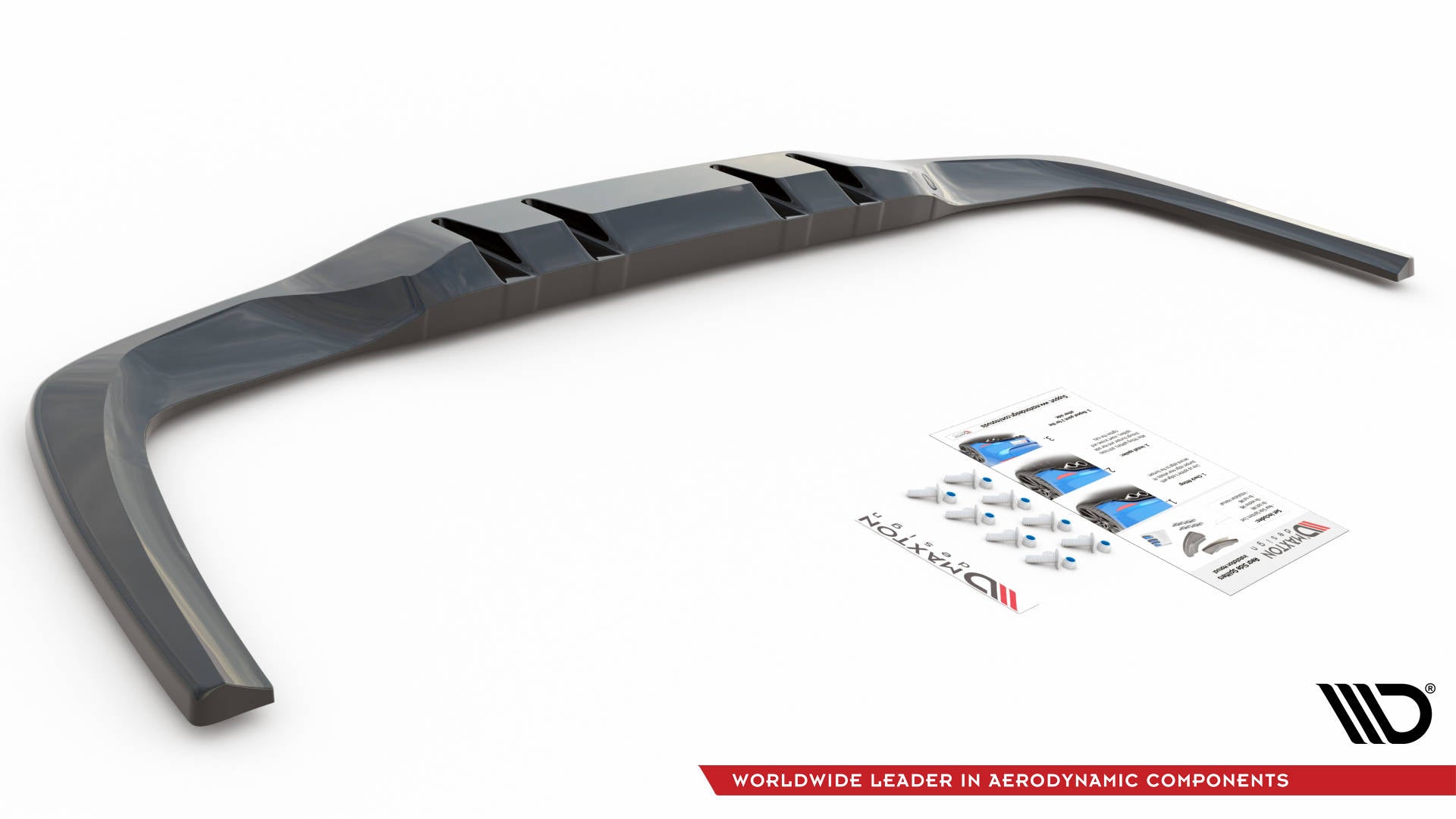 Rear splitter (with vertical bars) v.1 mercedes a 35 amg sedan v177