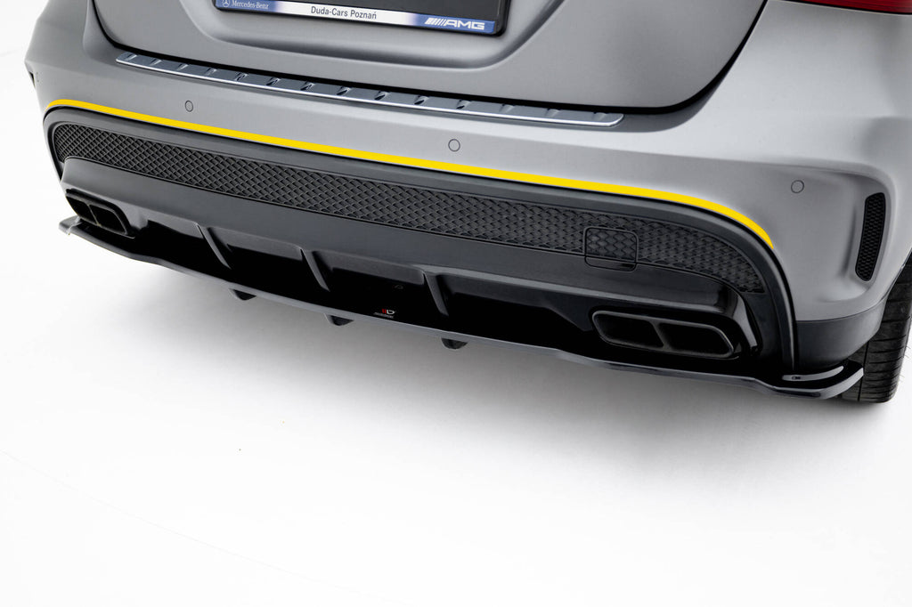 Rear splitter (with vertical bars) v.1 mercedes-benz gla 45 amg