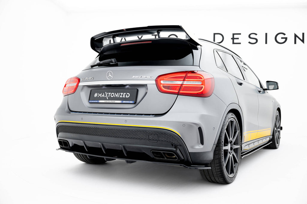 Rear splitter (with vertical bars) v.1 mercedes-benz gla 45 amg
