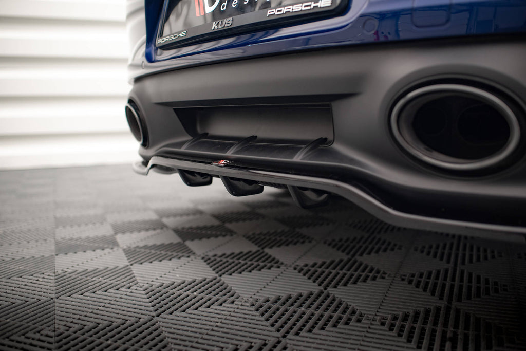 Rear splitter (with vertical bars) v.1 porsche 911 carrera aero / carrera gts 992