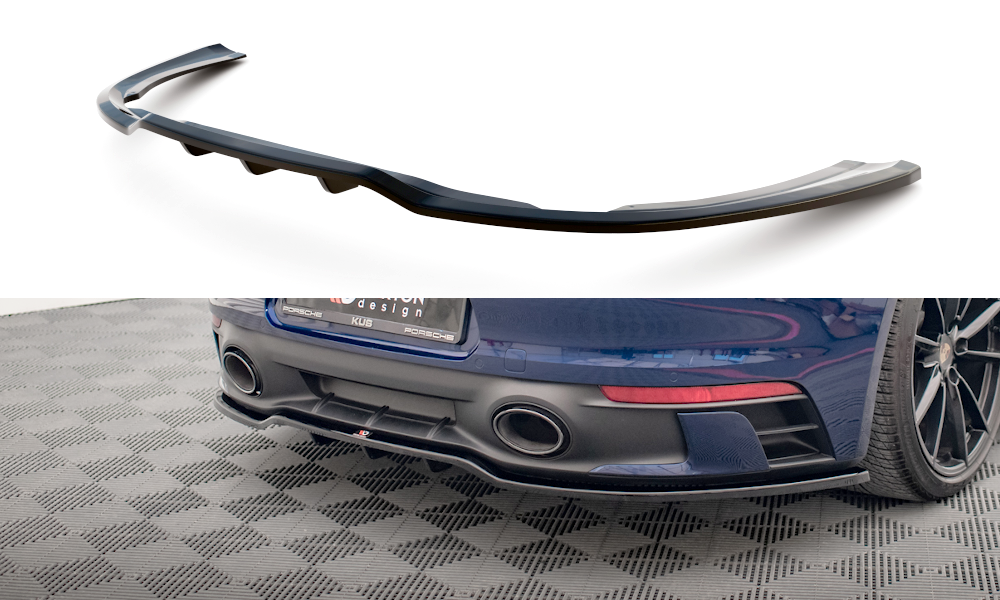 Rear splitter (with vertical bars) v.1 porsche 911 carrera aero / carrera gts 992