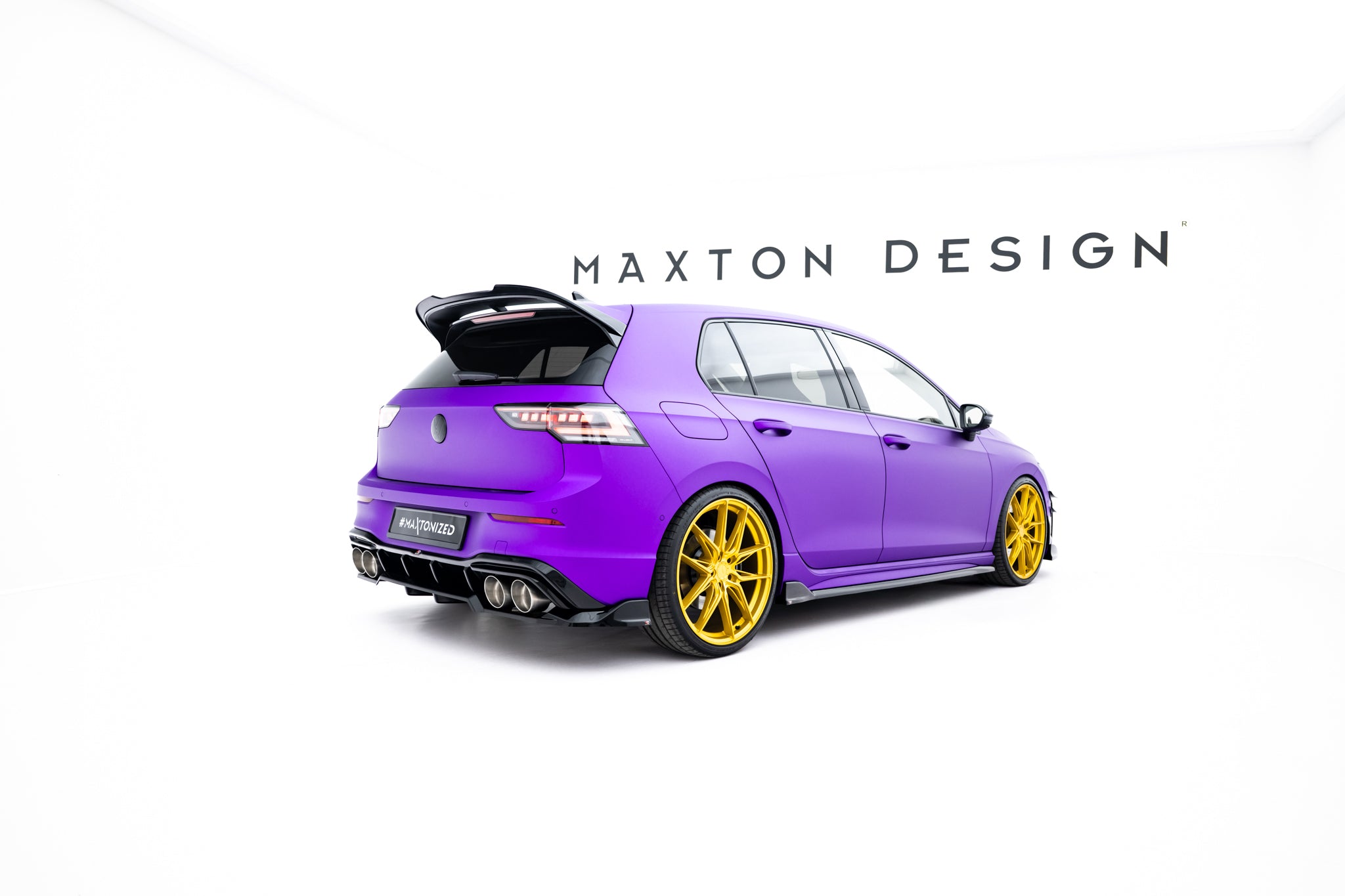 Takasplitteri (pystysuuntaisilla tankoilla) v.1 Volkswagen Golf R mk8 / mk8 facelift