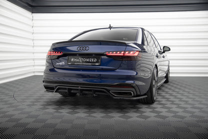 Rear splitter (with vertical bars) v.2 audi a4 s-line b9 facelift