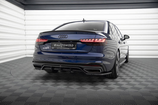Rear splitter (with vertical bars) v.2 audi a4 s-line b9 facelift