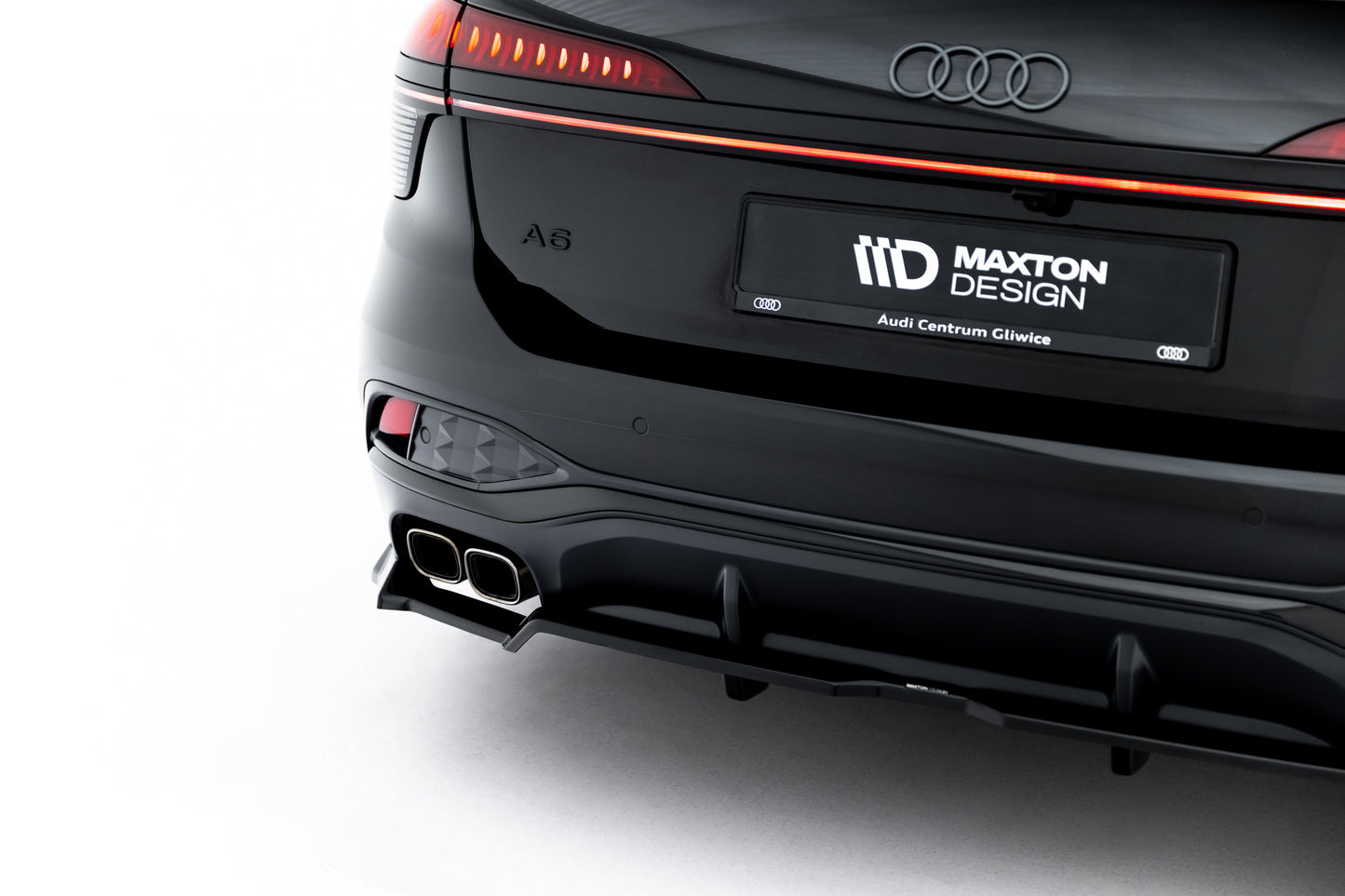 Rear splitter (with vertical bars) v.2 audi a6 s-line c9