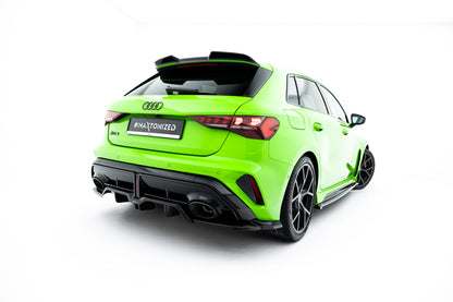 Rear splitter (with vertical bars) v.2 audi rs3 sportback 8y facelift
