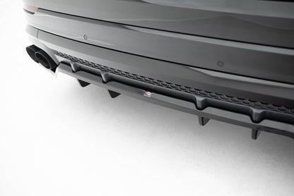 Rear splitter (with vertical bars) v.2 audi sq8 / q8 s-line mk1 facelift