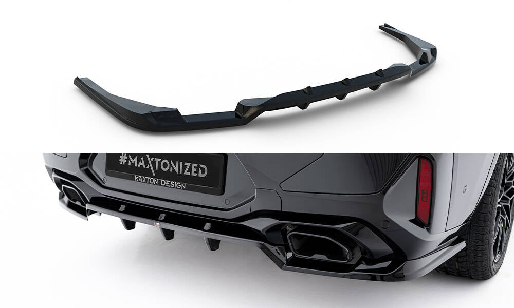 Rear splitter (with vertical bars) v.2 bmw x4 m-pack g02 facelift
