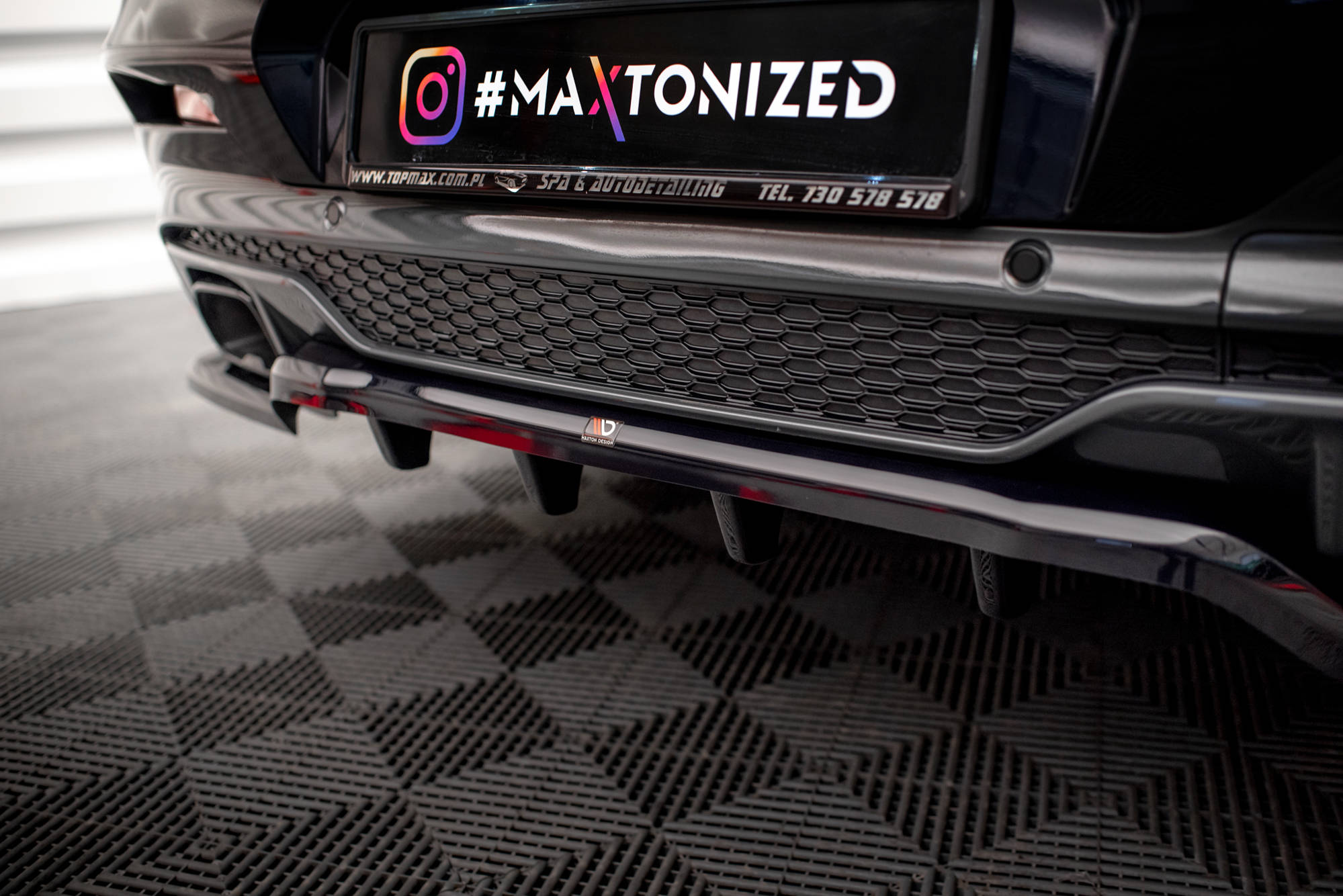 Bageste splitter (med lodrette stænger) V.2 BMW X4 M40i G02