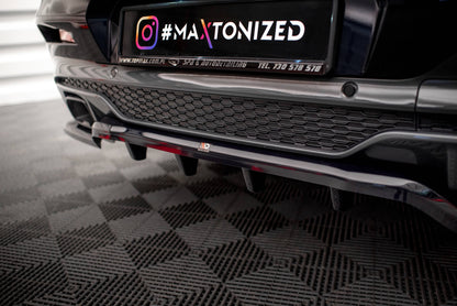 Rear splitter (with vertical bars) v.2 bmw x4 m40i g02