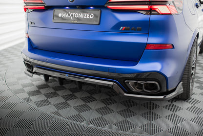 Rear splitter (with vertical bars) v.2 bmw x5 m-pack g05 facelift