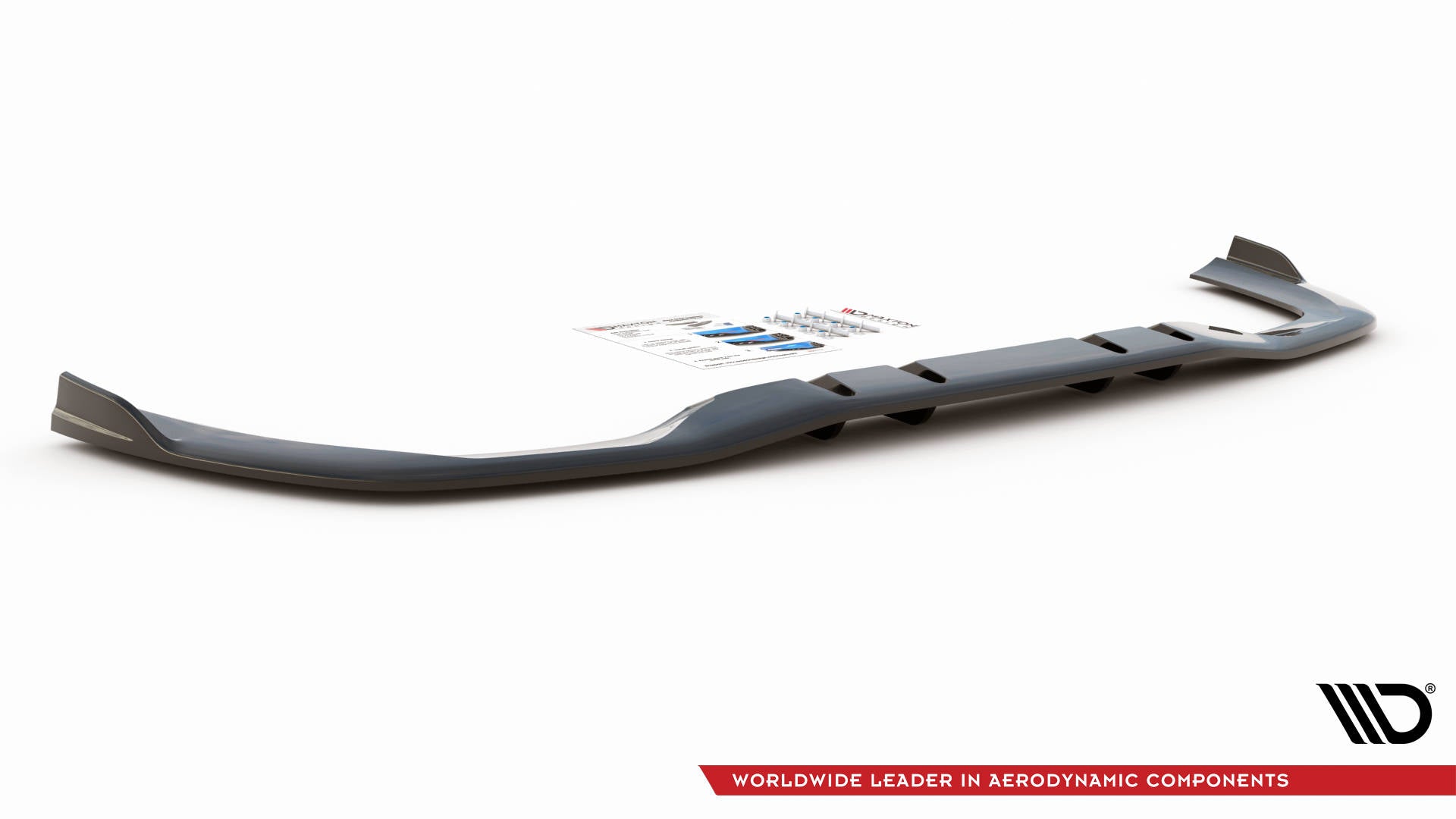 Rear splitter (with vertical bars) v.2 mercedes a 35 amg sedan v177