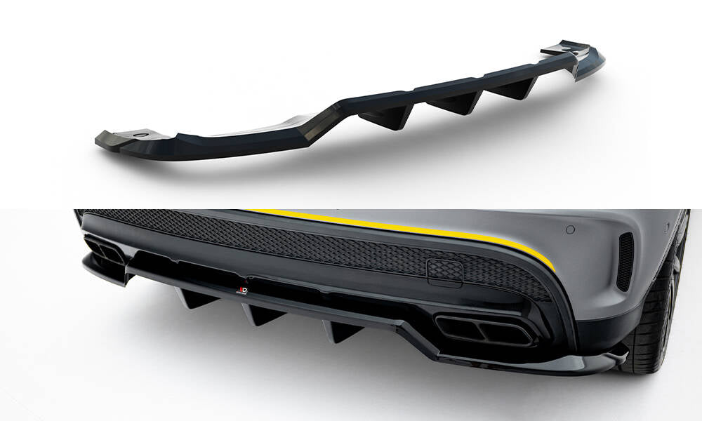 Rear splitter (with vertical bars) v.2 mercedes-benz gla 45 amg x156
