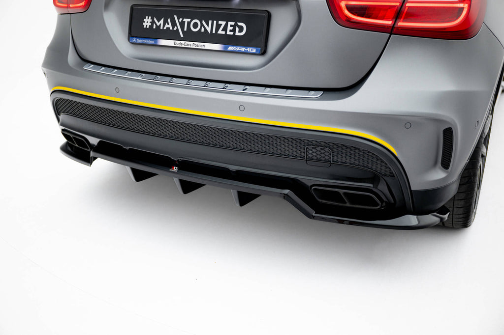Rear splitter (with vertical bars) v.2 mercedes-benz gla 45 amg x156
