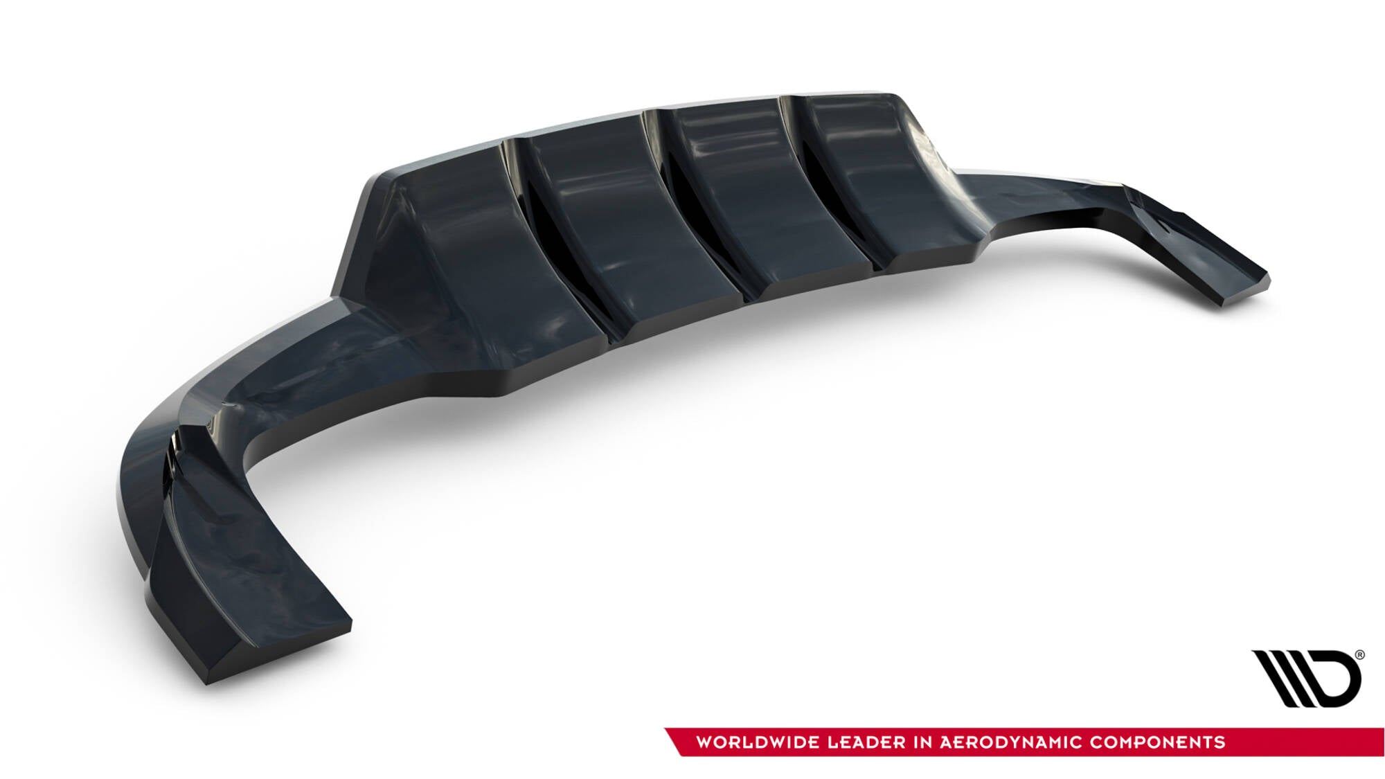 Rear splitter (with vertical bars) v.2 mercedes-benz gla 45 amg x156