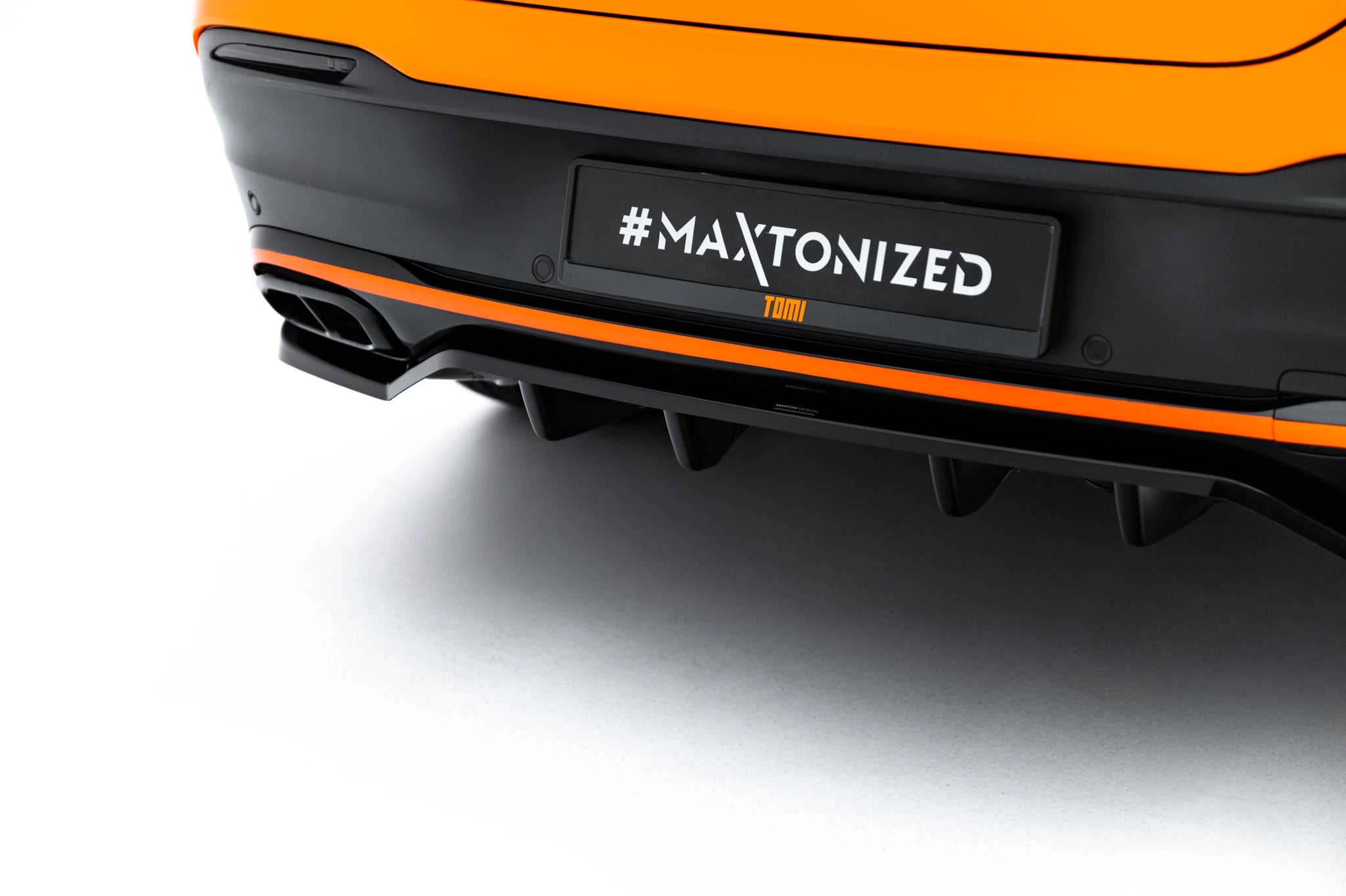 Rear splitter (with vertical bars) v.2 mercedes-benz gle coupe amg-line c167 / c167 facelift