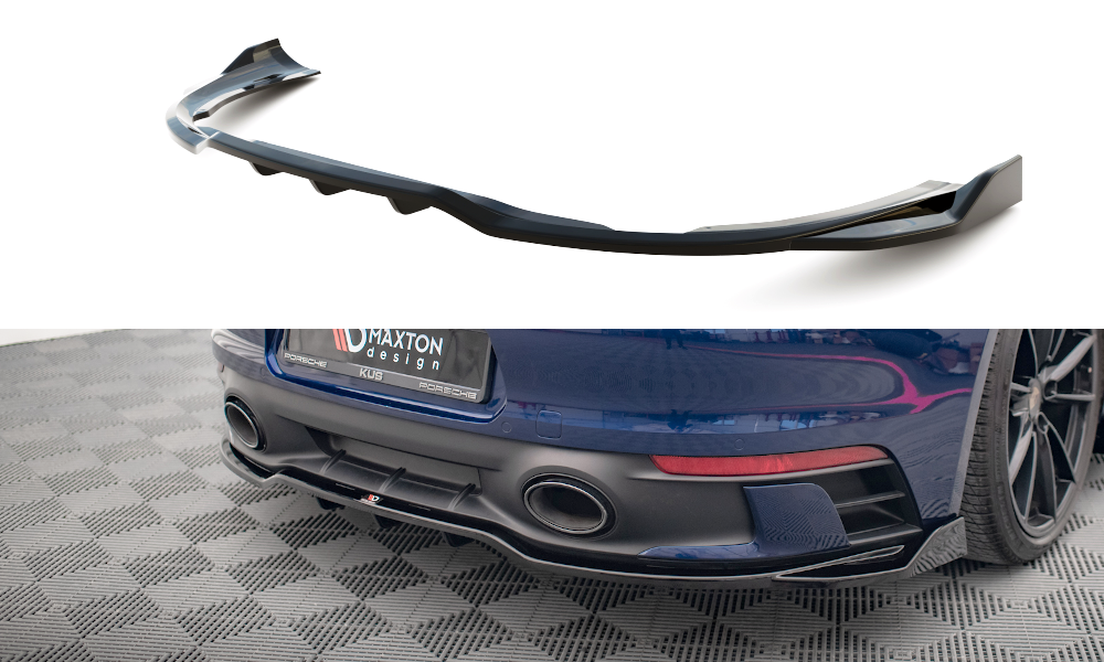 Rear splitter (with vertical bars) v.2 porsche 911 carrera aero / carrera gts 992